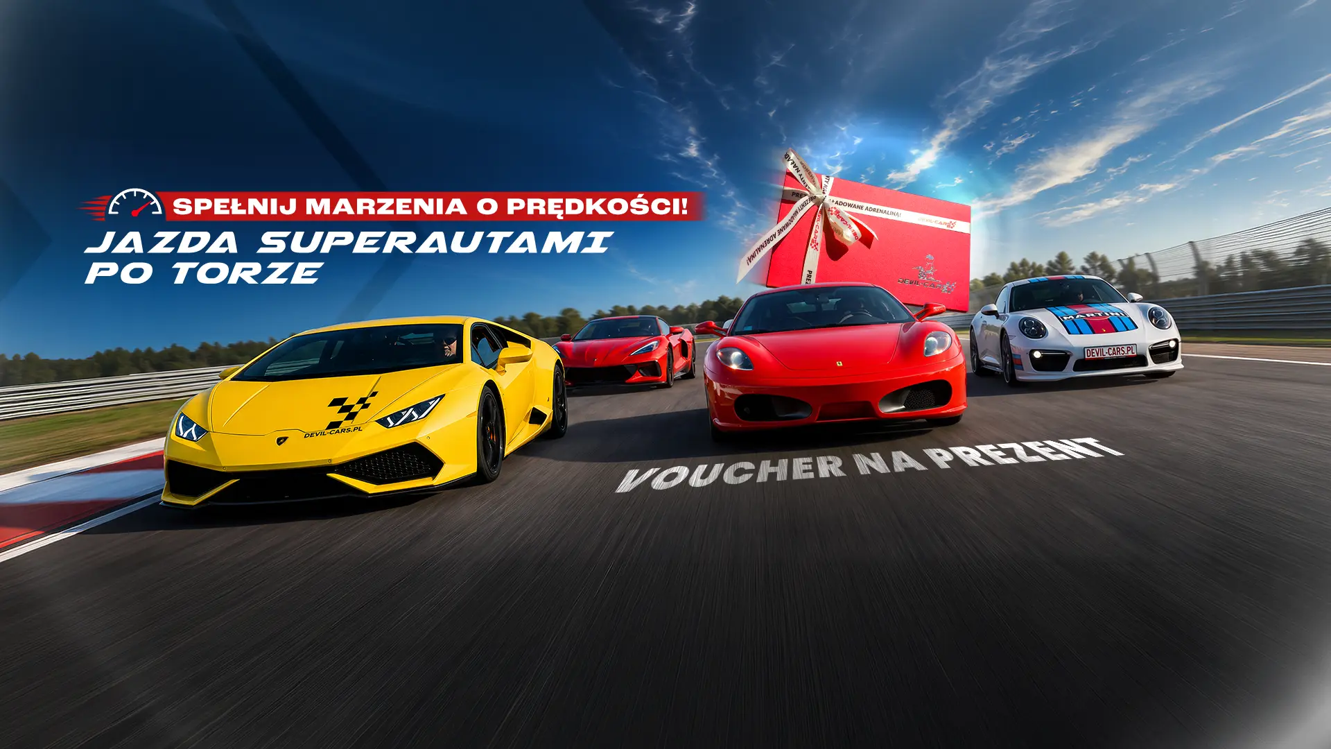 Jazdy sportowymi autami na torach wyścigowych